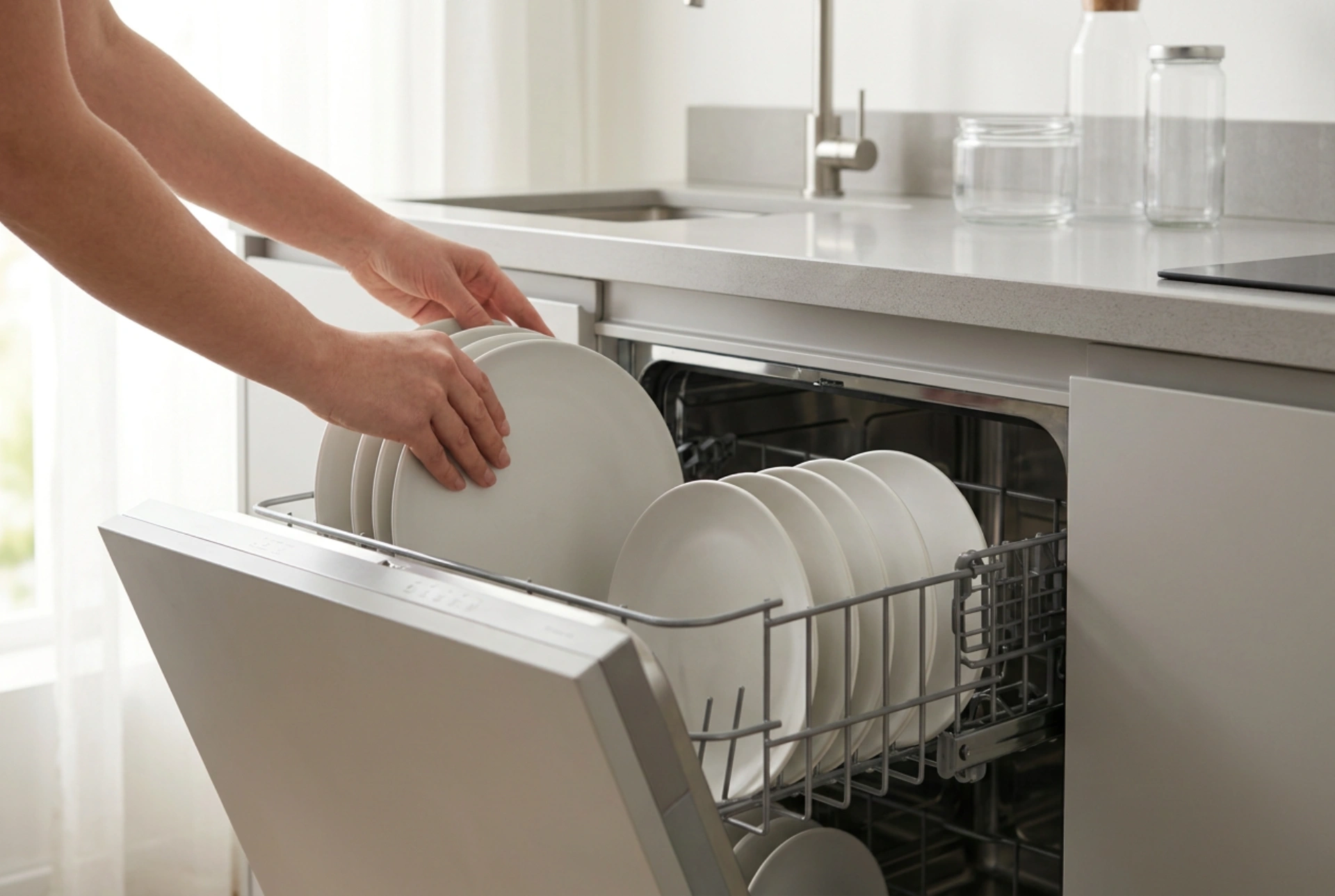 Lave-vaisselle encastrable compact : optimiser l'organisation quotidienne de la vaisselle
