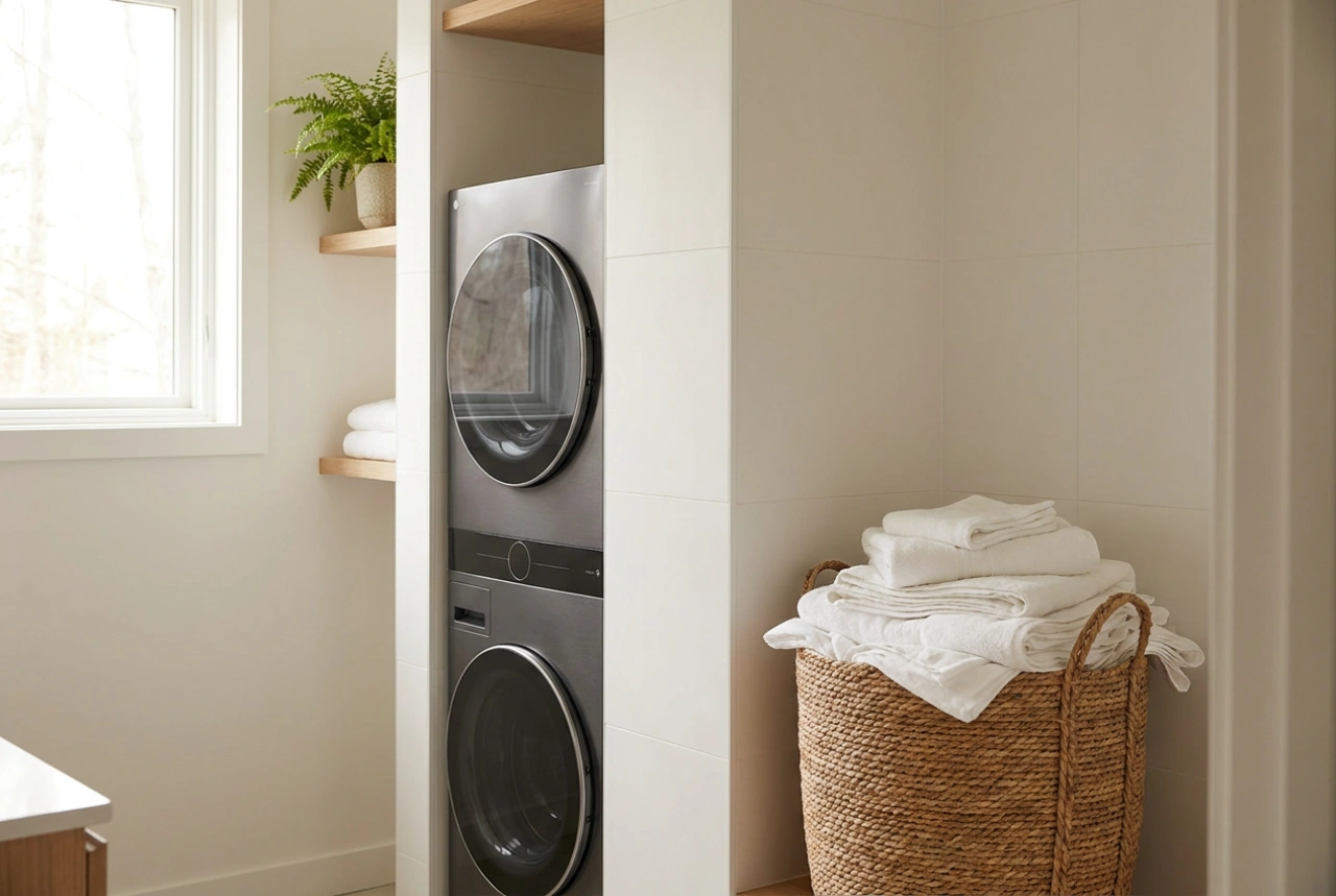 Lave-linge et sèche-linge dans la salle de bains : organiser son espace en toute sécurité