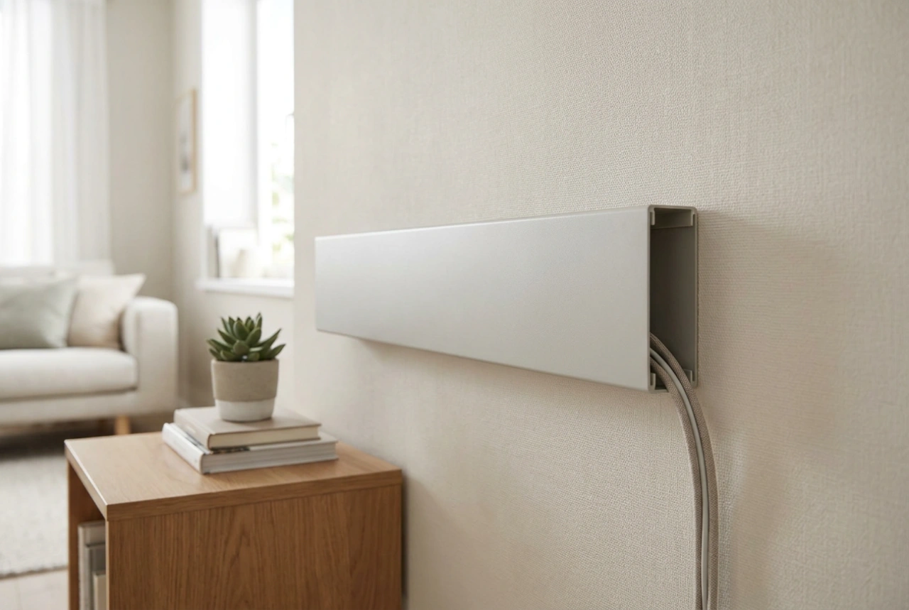 Comment assortir un cache-câble TV à la couleur de son mur