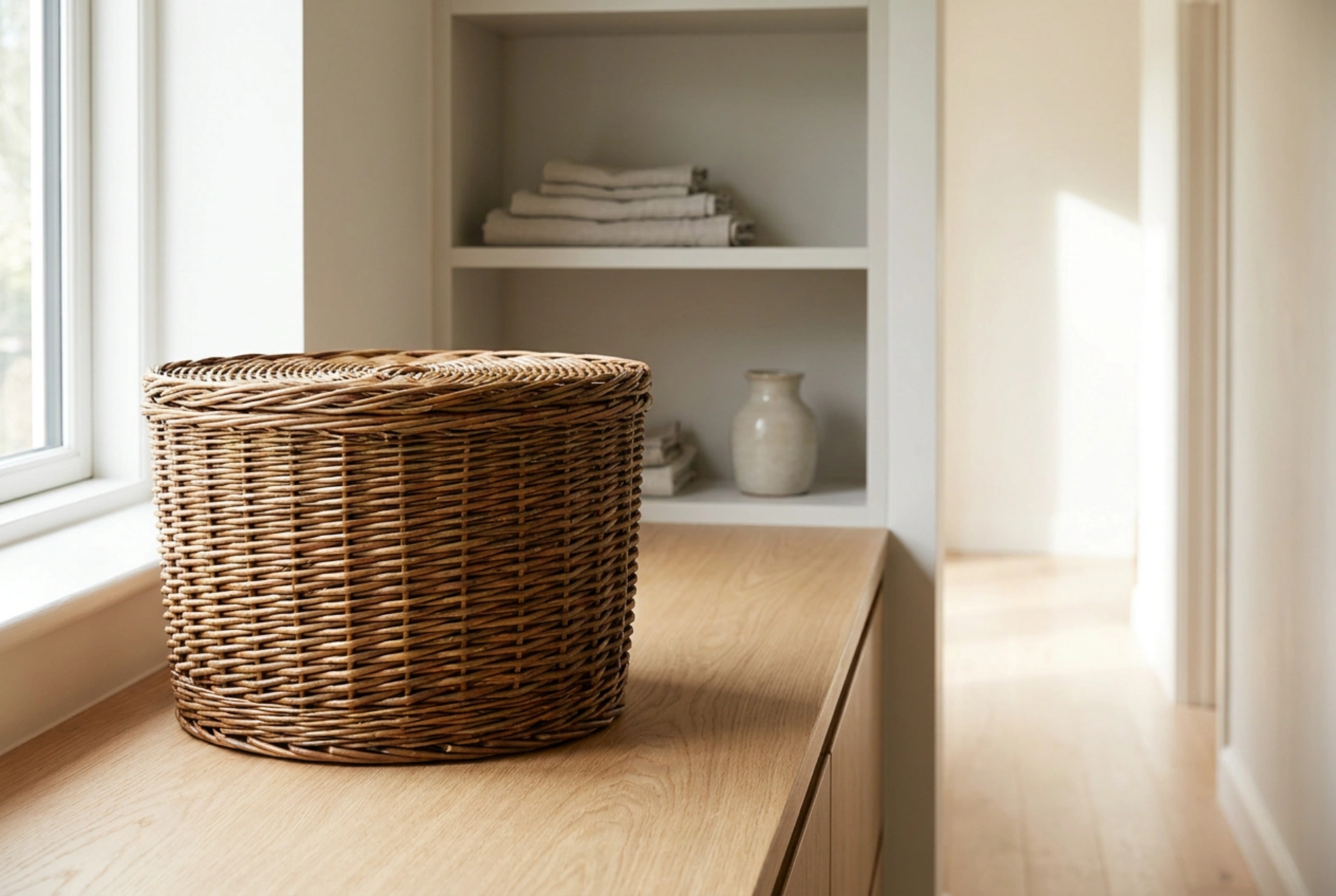 Le panier en osier avec couvercle : l'art du rangement discret pour les petits objets
