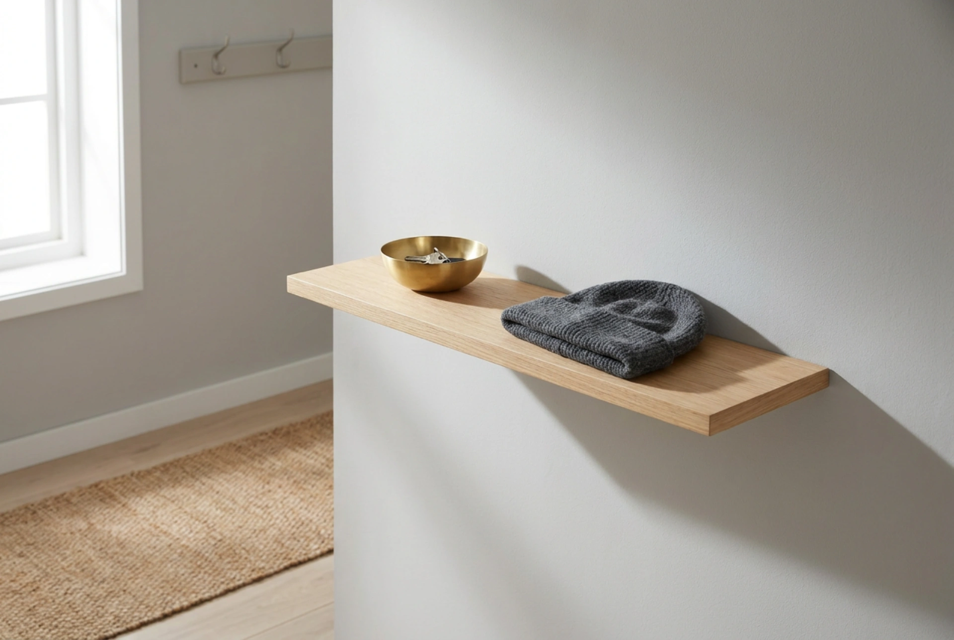 Étagère d'entrée étroite : optimiser l'organisation des clés et accessoires du quotidien