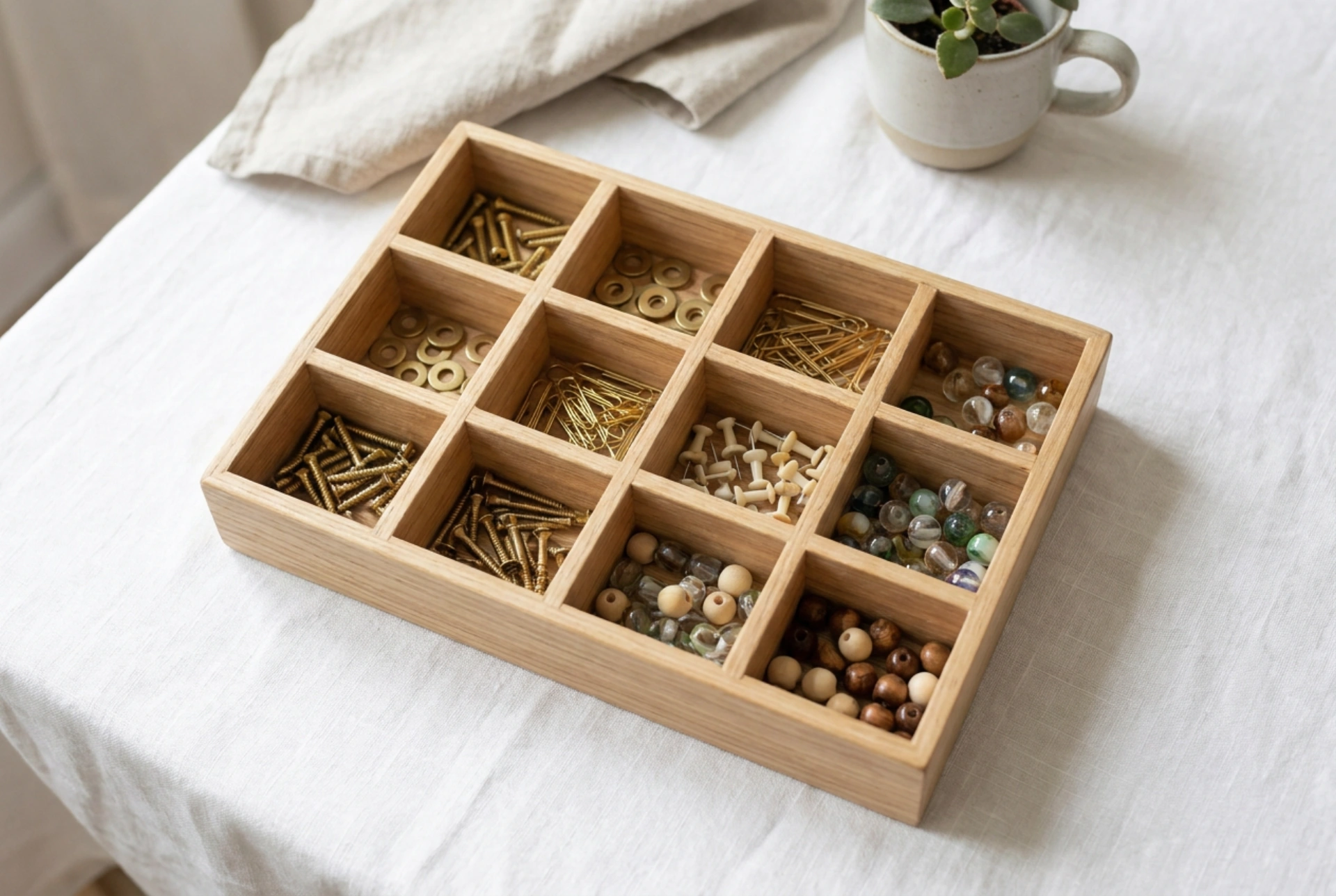 Comment optimiser le rangement des petits objets avec une boîte à compartiments