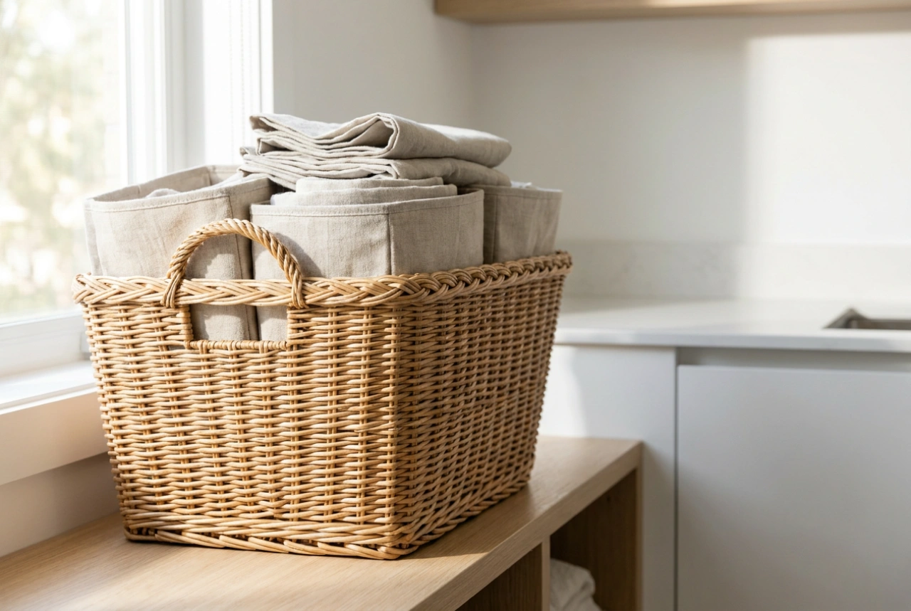 Comment organiser les jouets dans un panier en osier sans chaos