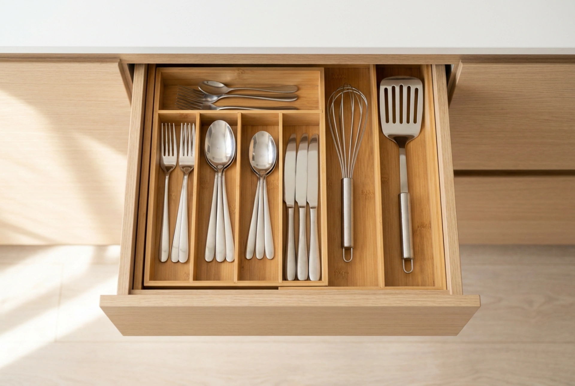 Comment adapter un organiseur de tiroir de cuisine pour la vaisselle et les ustensiles