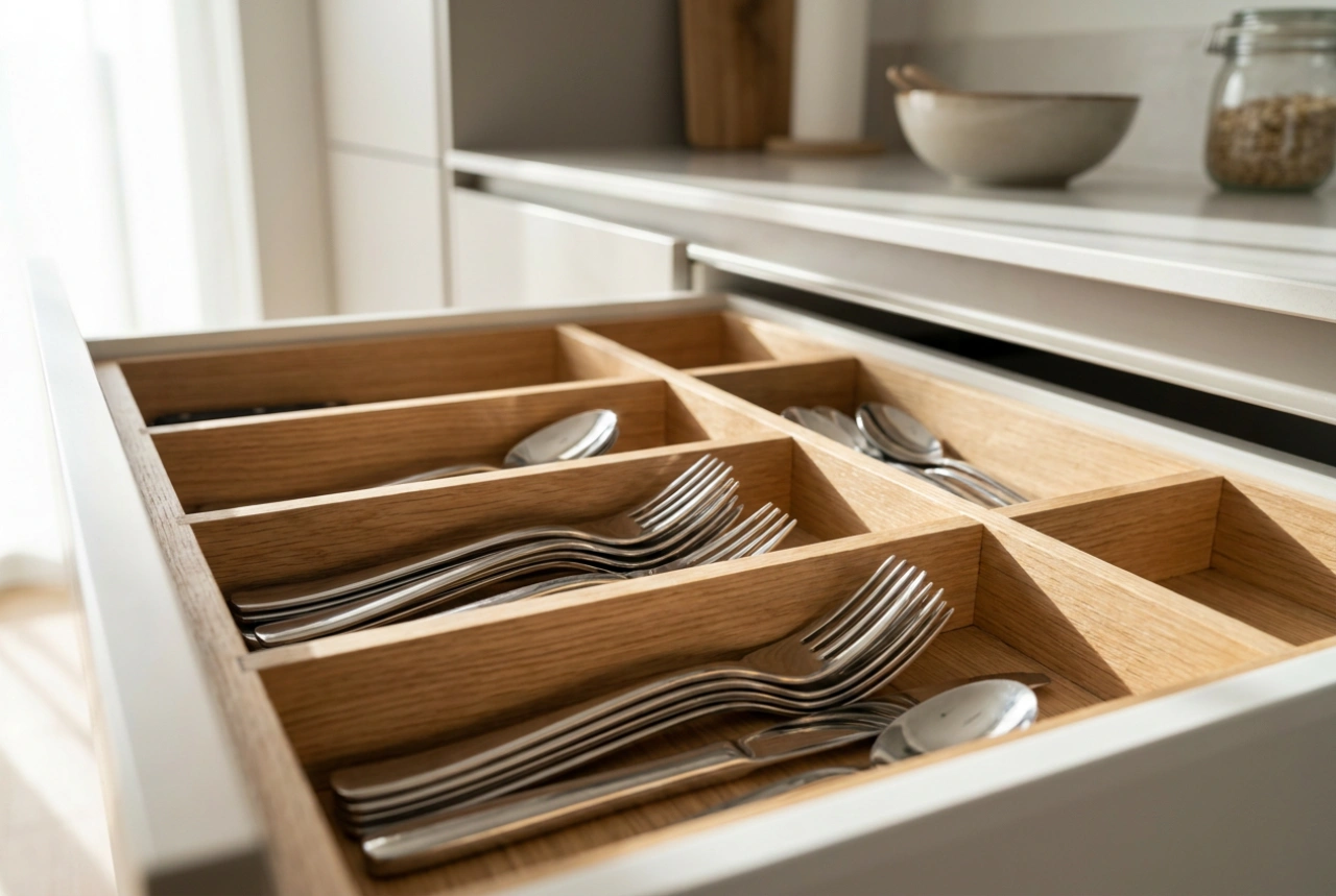 Comment organiser un range-couverts dans un tiroir pour un confort quotidien