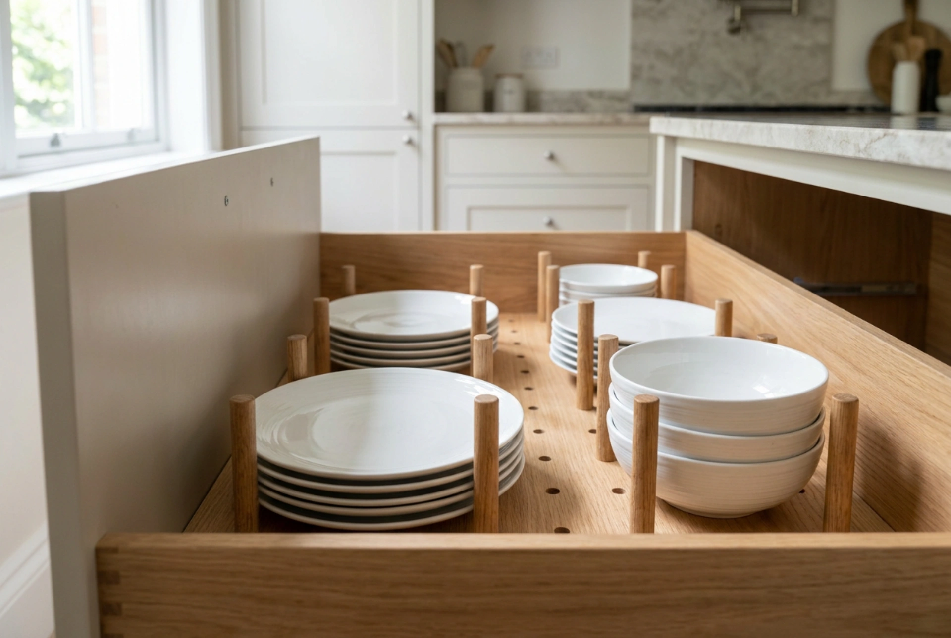 Organisateur de tiroir pour assiettes : comment stabiliser la vaisselle et éviter la casse