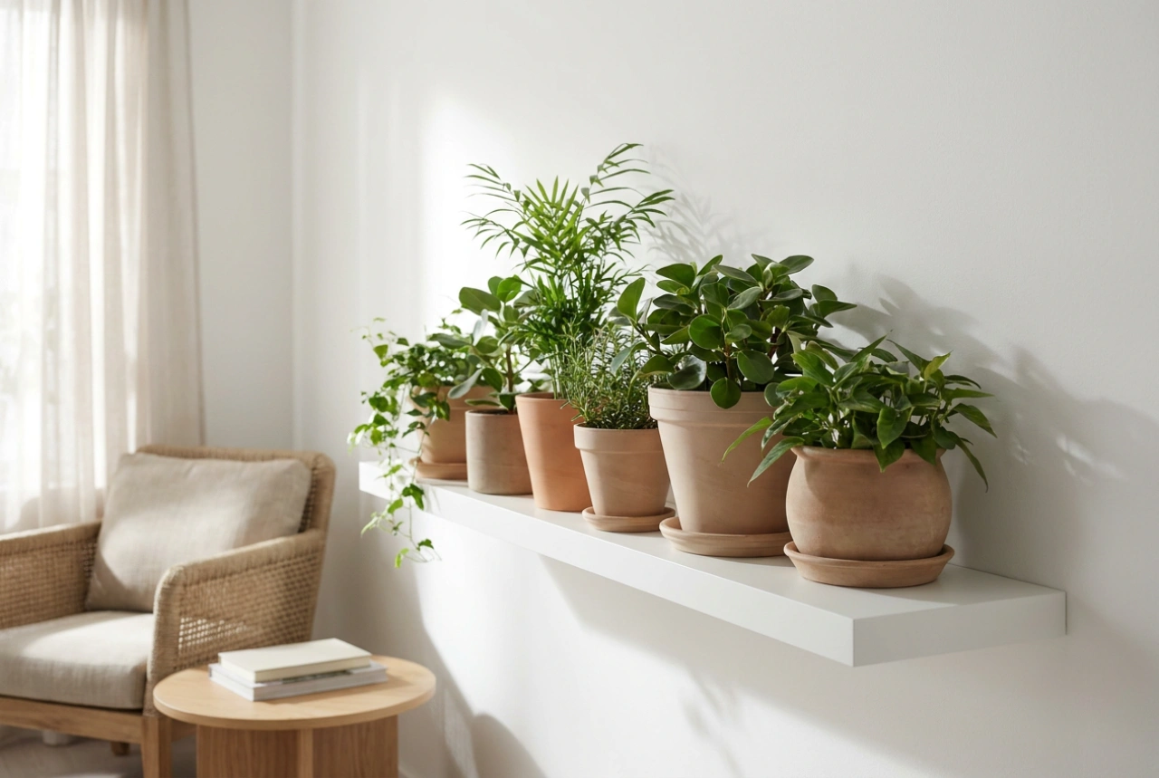 Comment organiser une étagère murale pour plantes sans encombrer vos rebords de fenêtre