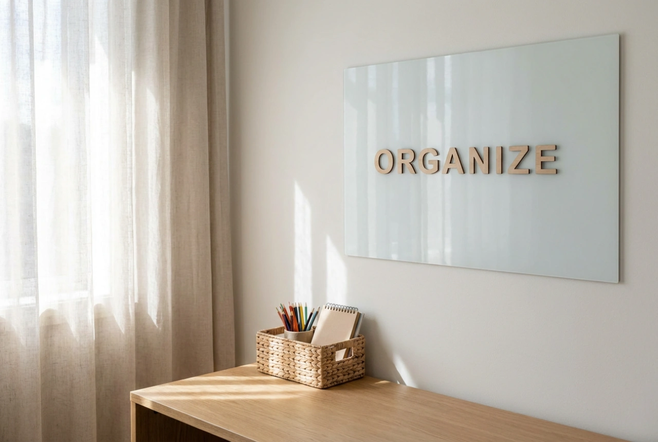 Comment organiser un coin enfant avec un tableau magnétique mural