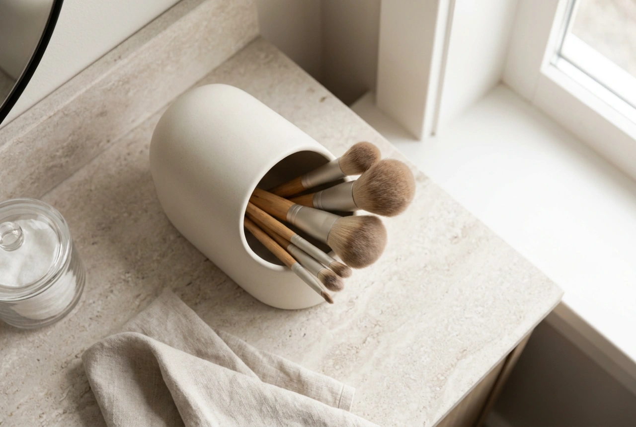 Comment utiliser un organisateur de pinceaux de maquillage après le lavage des poils