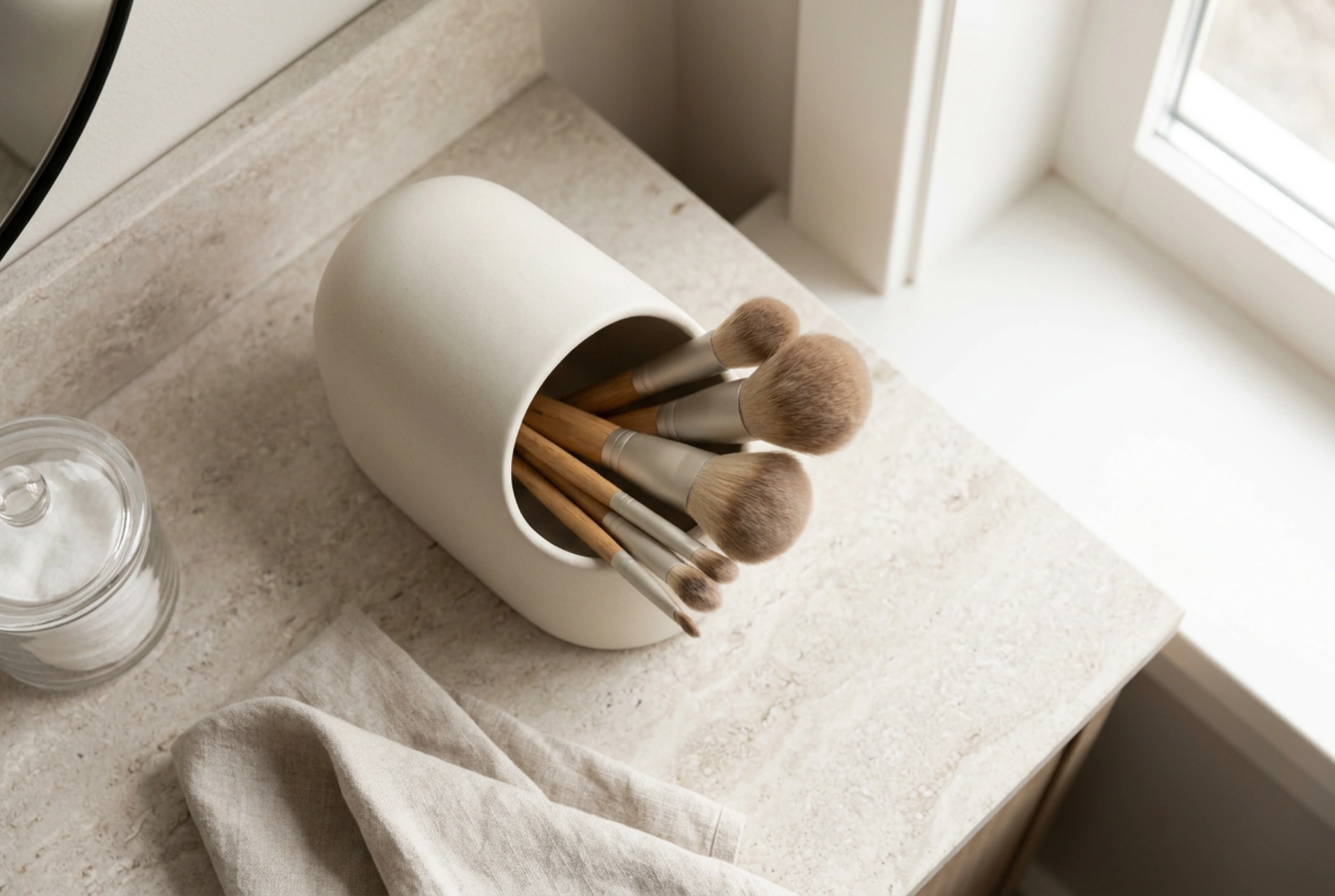Comment utiliser un organisateur de pinceaux de maquillage après le lavage des poils