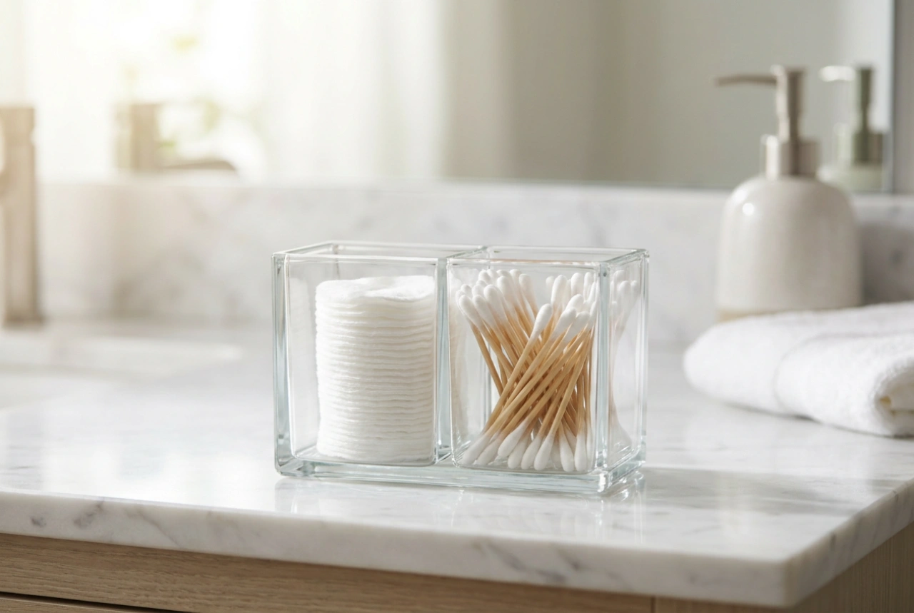 Rangement des cotons et cotons-tiges : optimiser l'hygiène dans la salle de bain
