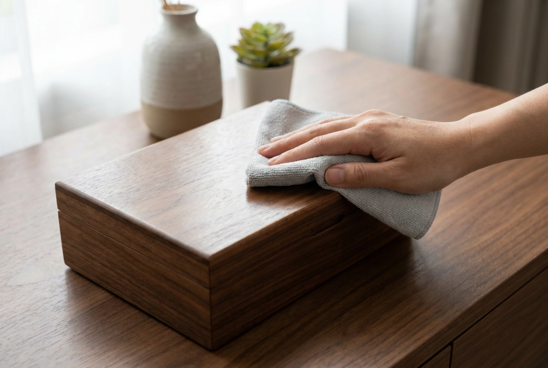 Comment entretenir une boîte à bijoux en bois sans laisser de taches