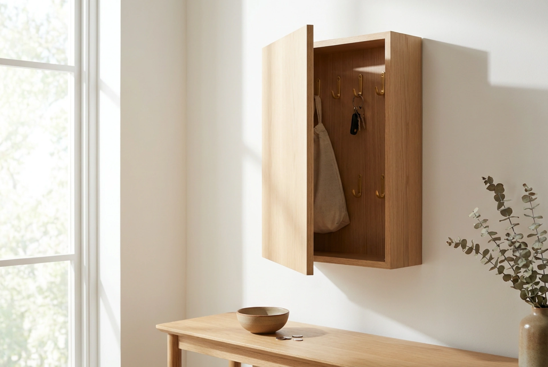 Une boîte à clés décorative pour organiser l'espace d'entrée