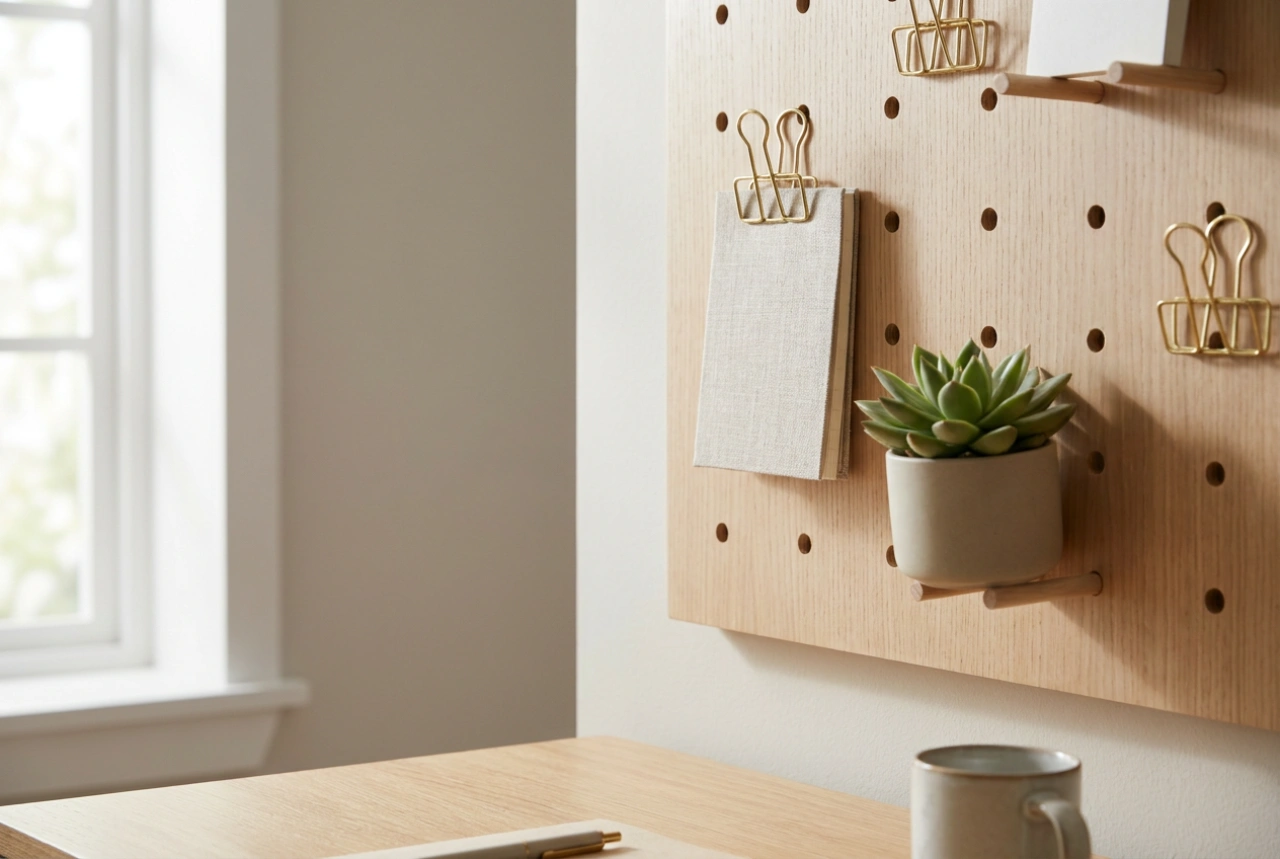 Comment concevoir un panneau organisateur mural au-dessus du bureau