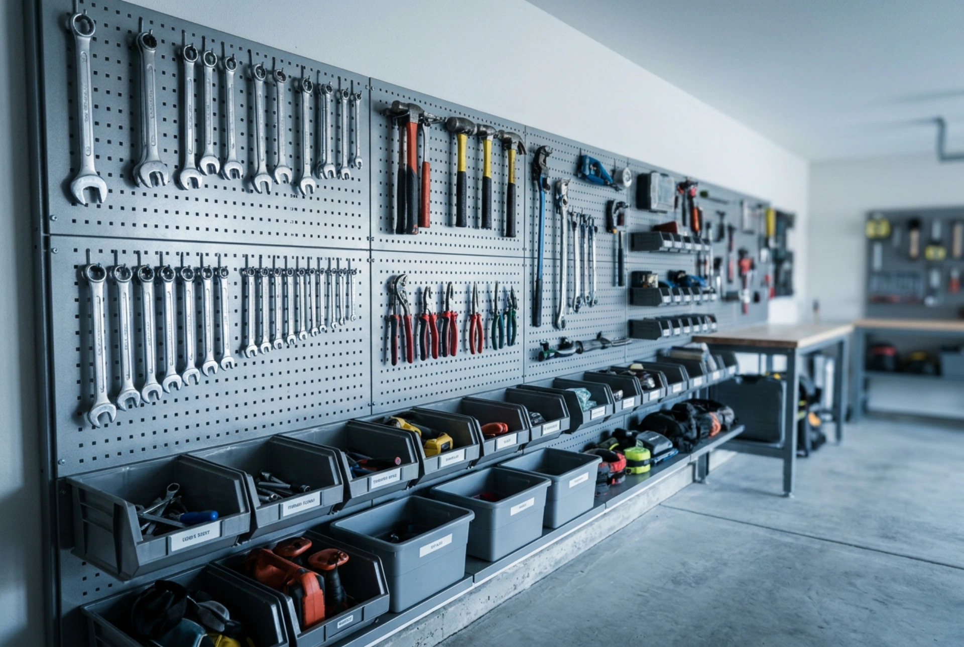 Organisateur d'outils de garage et zones de stockage logiques