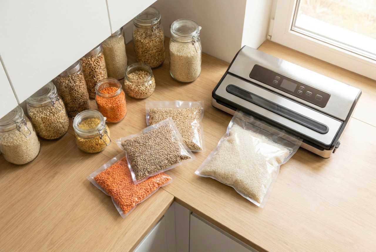 Organisation éprouvée des stocks avec une emballeuse sous vide alimentaire