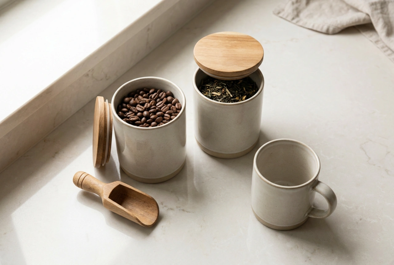 Boîtes à café et à thé modernes : science de la conservation et organisation