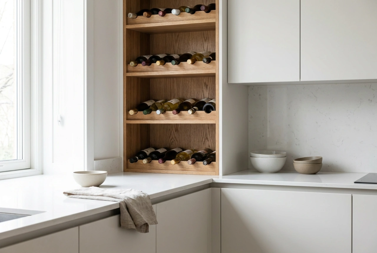 Comment choisir l'agencement d'un range-bouteilles de vin pour une petite cuisine