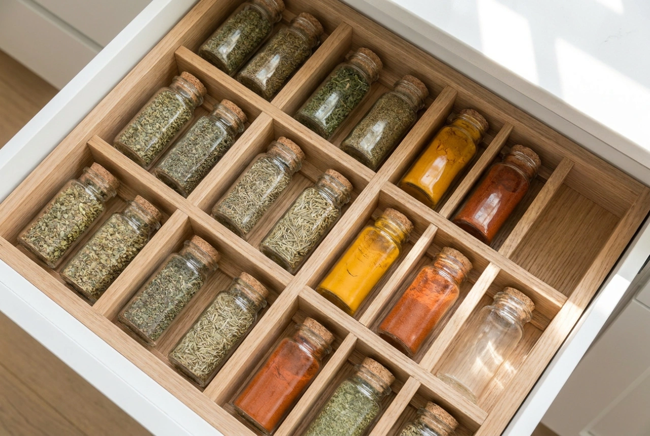 Comment organiser ses épices dans un tiroir pour les avoir toujours sous la main
