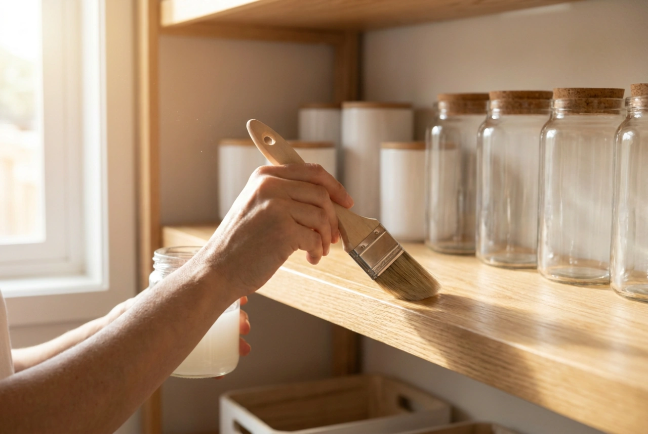 Comment protéger les étagères en bois du garde-manger contre l'humidité