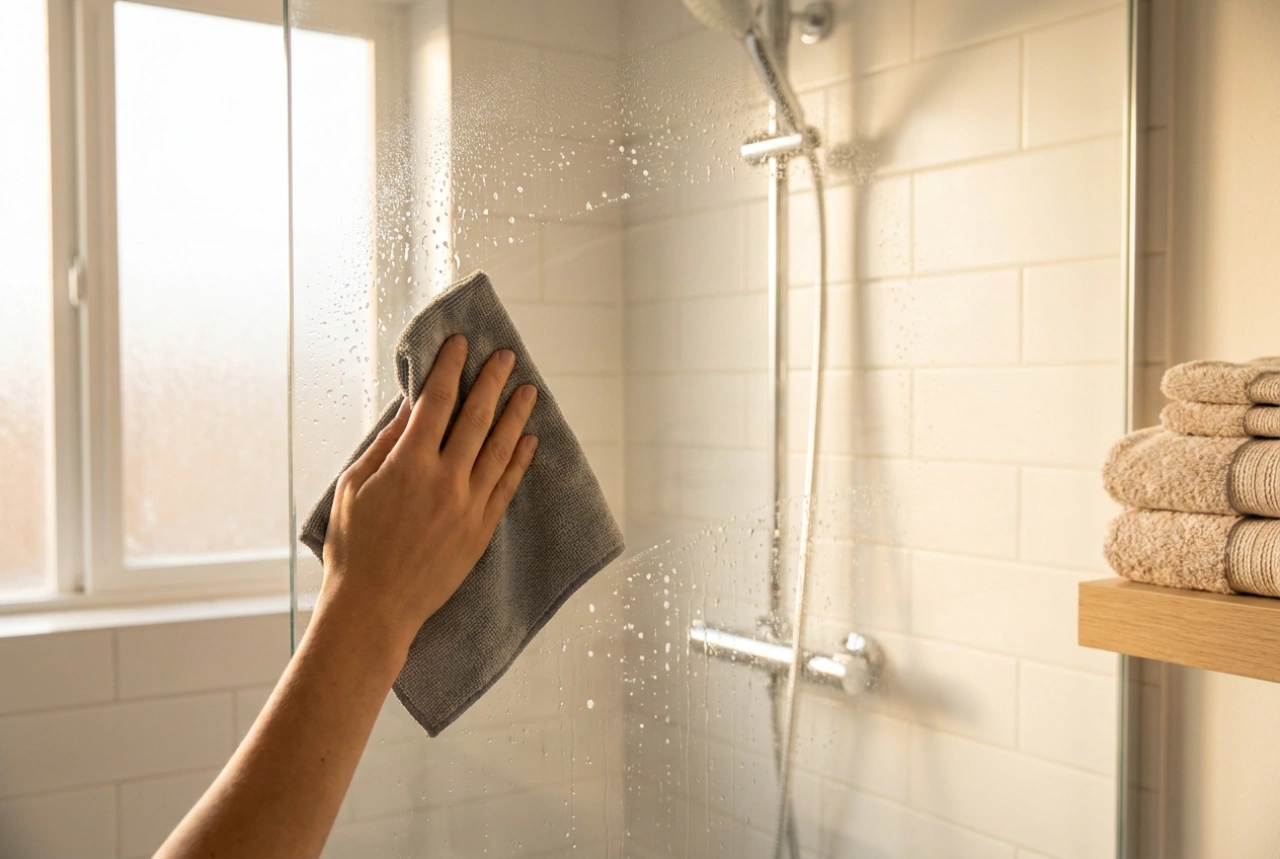Technique éprouvée pour nettoyer une cabine de douche sans traces