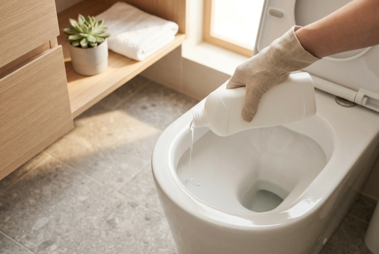 Comment appliquer efficacement le gel WC sous le rebord de la cuvette