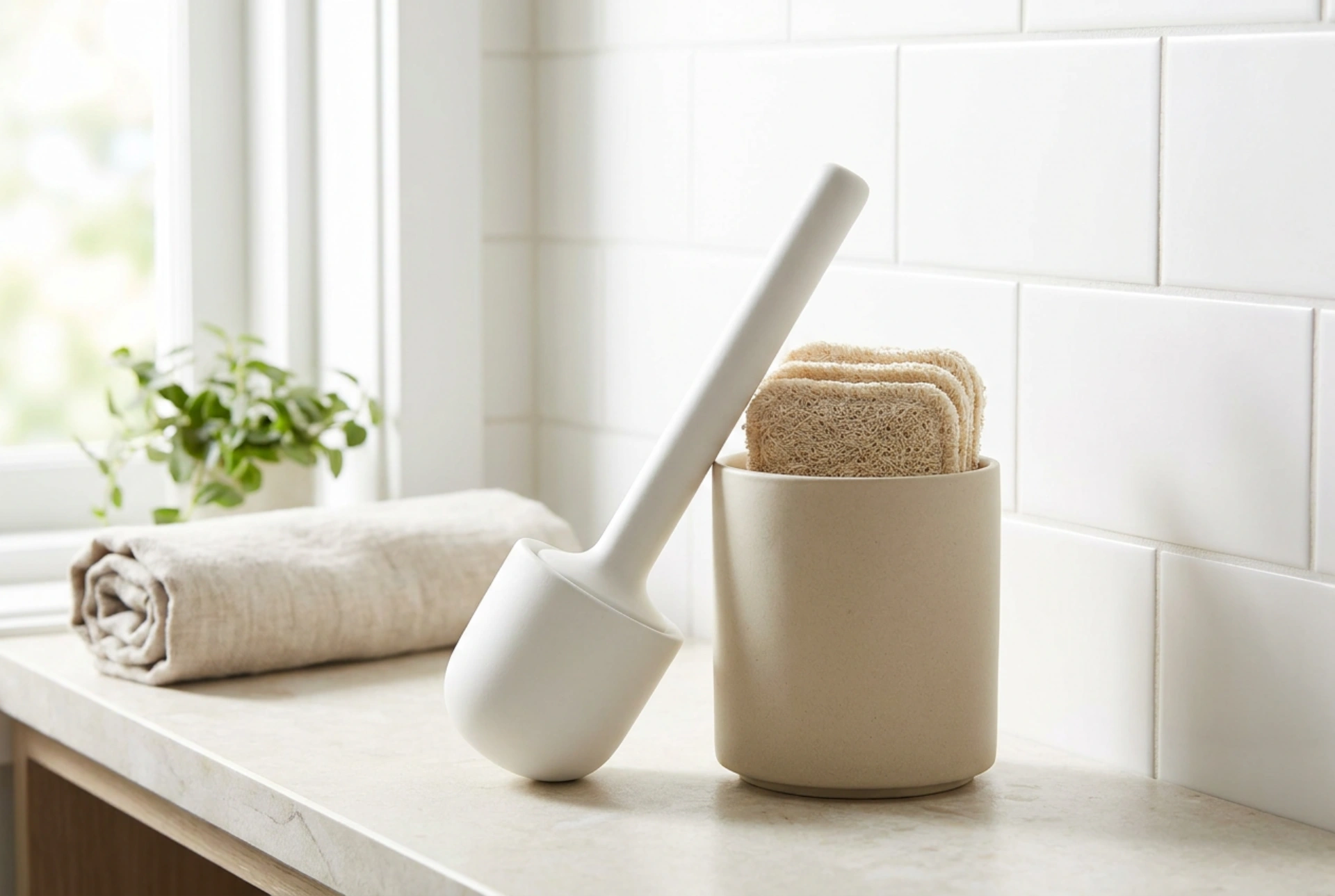 Comment utiliser une brosse WC à embouts interchangeables