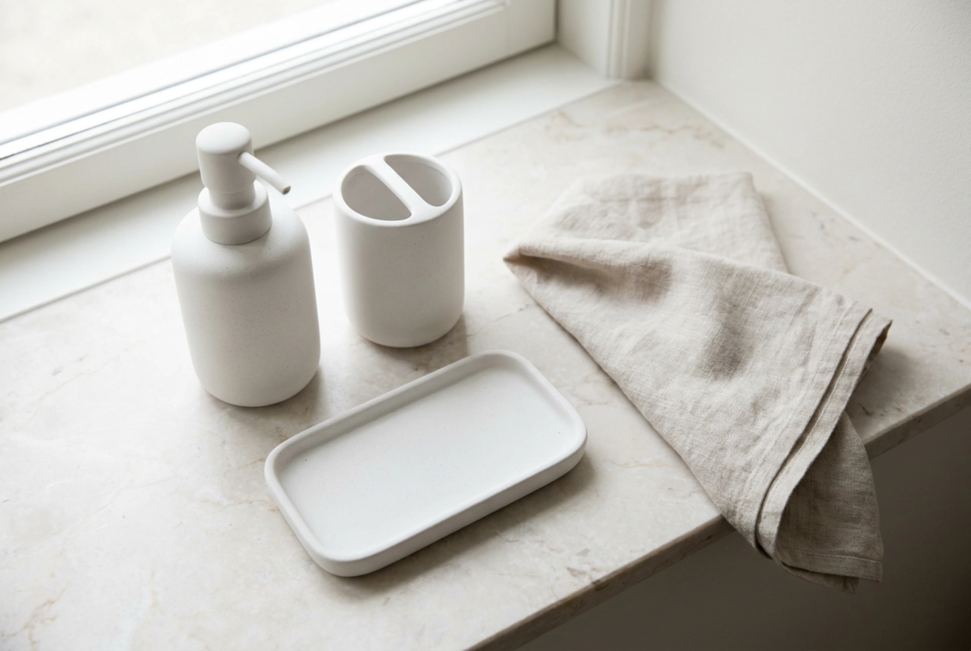 Comment nettoyer une brosse de toilette en céramique et son support