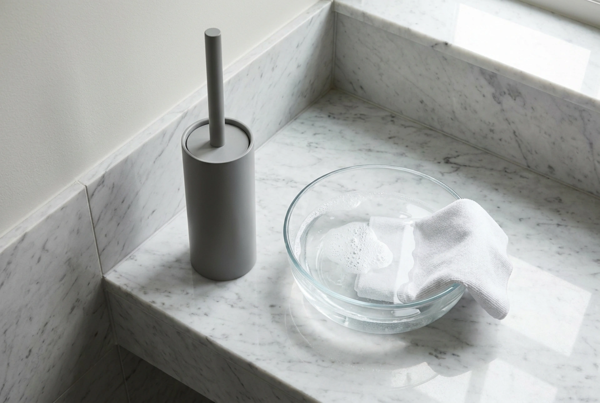 Comment nettoyer une brosse de toilettes grise pour éviter les mauvaises odeurs