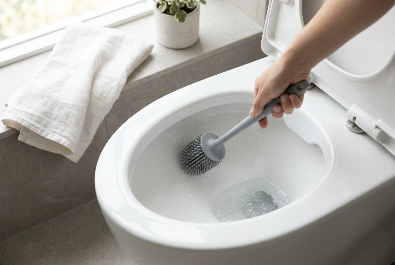 La technique éprouvée pour utiliser efficacement la brosse de toilette