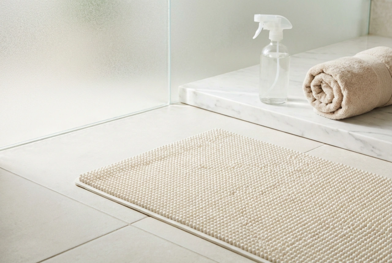 Comment nettoyer efficacement son tapis de douche antidérapant après chaque utilisation