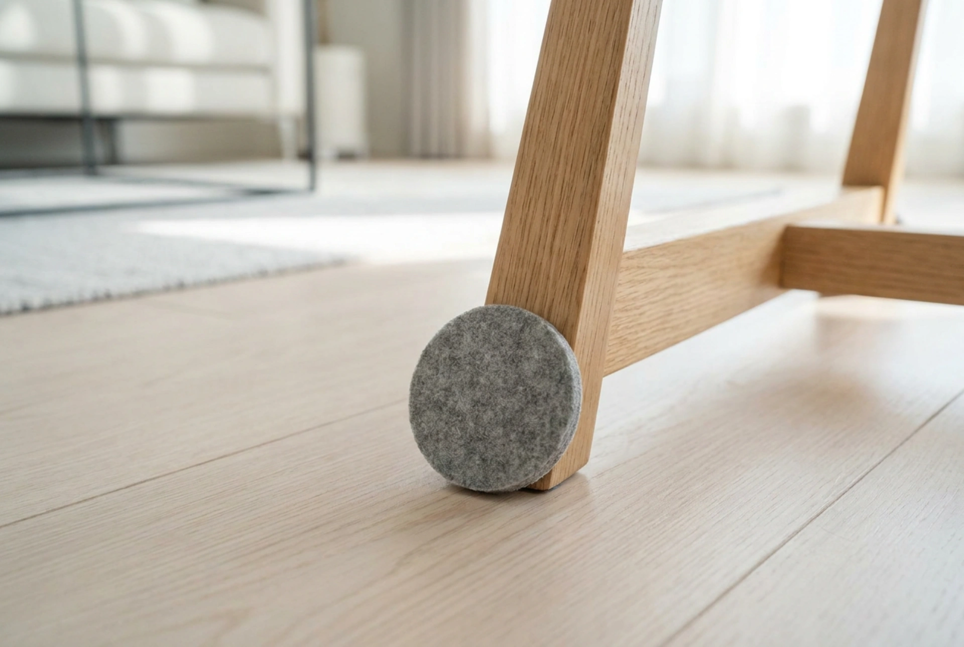 Comment adapter les patins de protection pour pieds de chaise sur du parquet et du stratifié