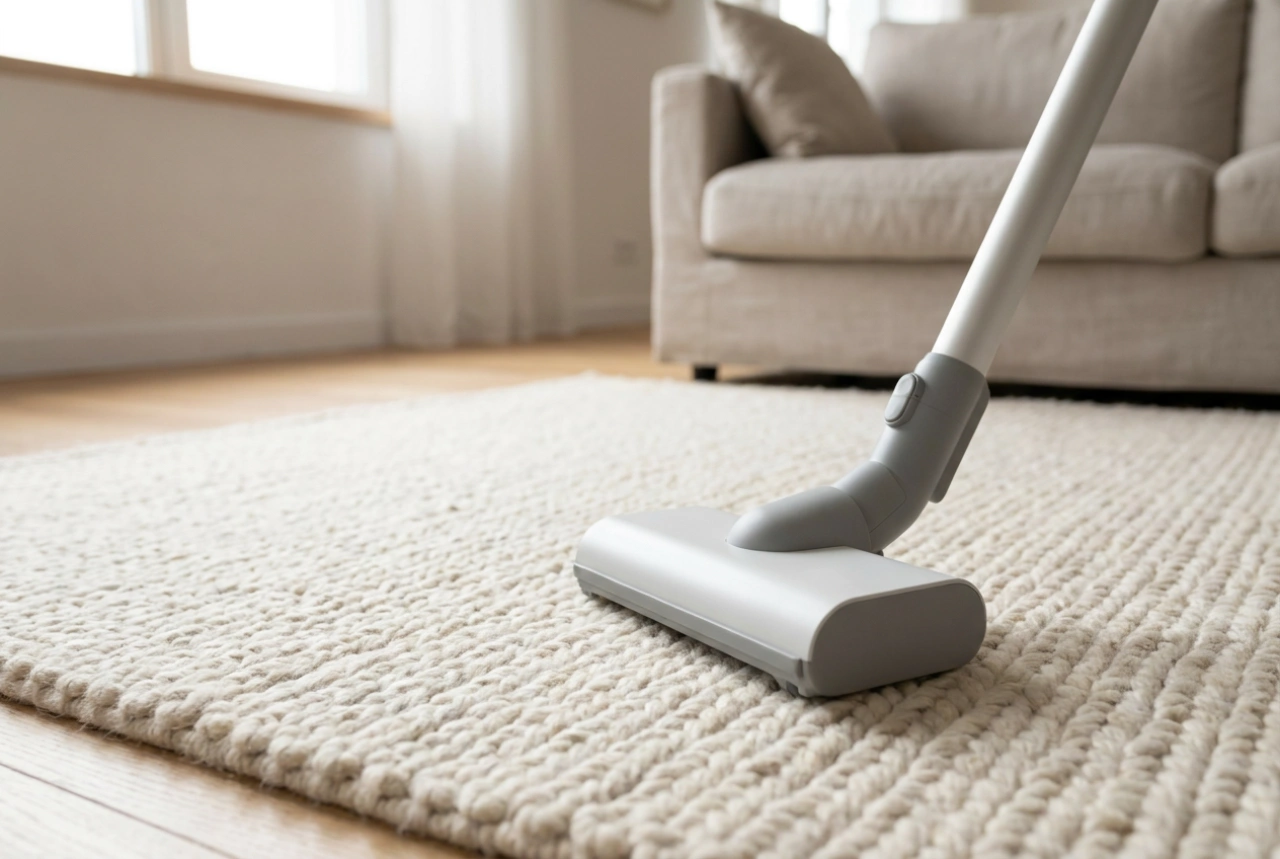Comment aspirer les poils d'animaux sur les tapis et les canapés avec un aspirateur balai