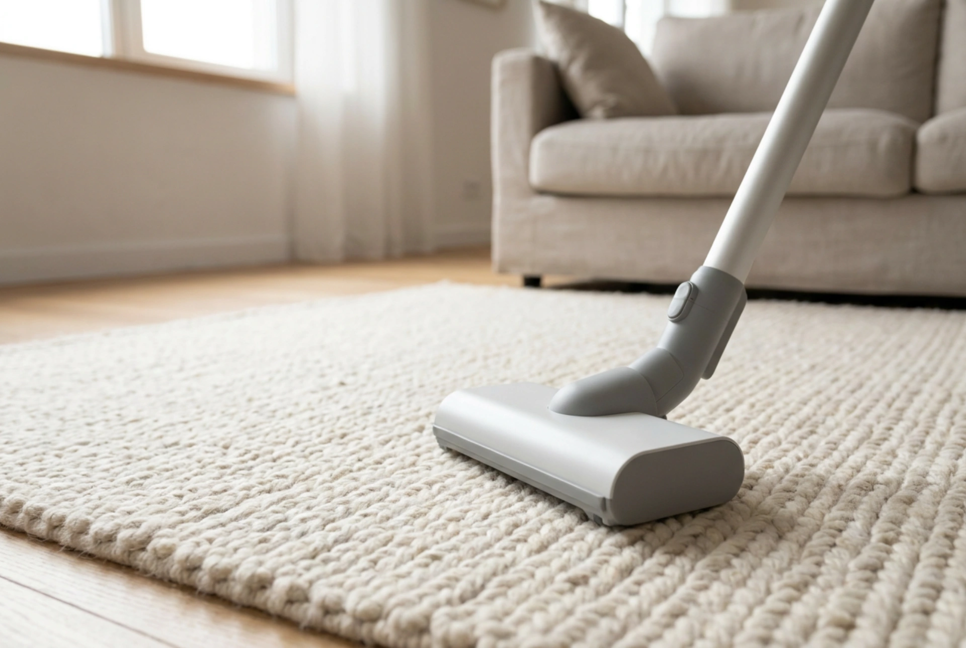 Comment aspirer les poils d'animaux sur les tapis et les canapés avec un aspirateur balai