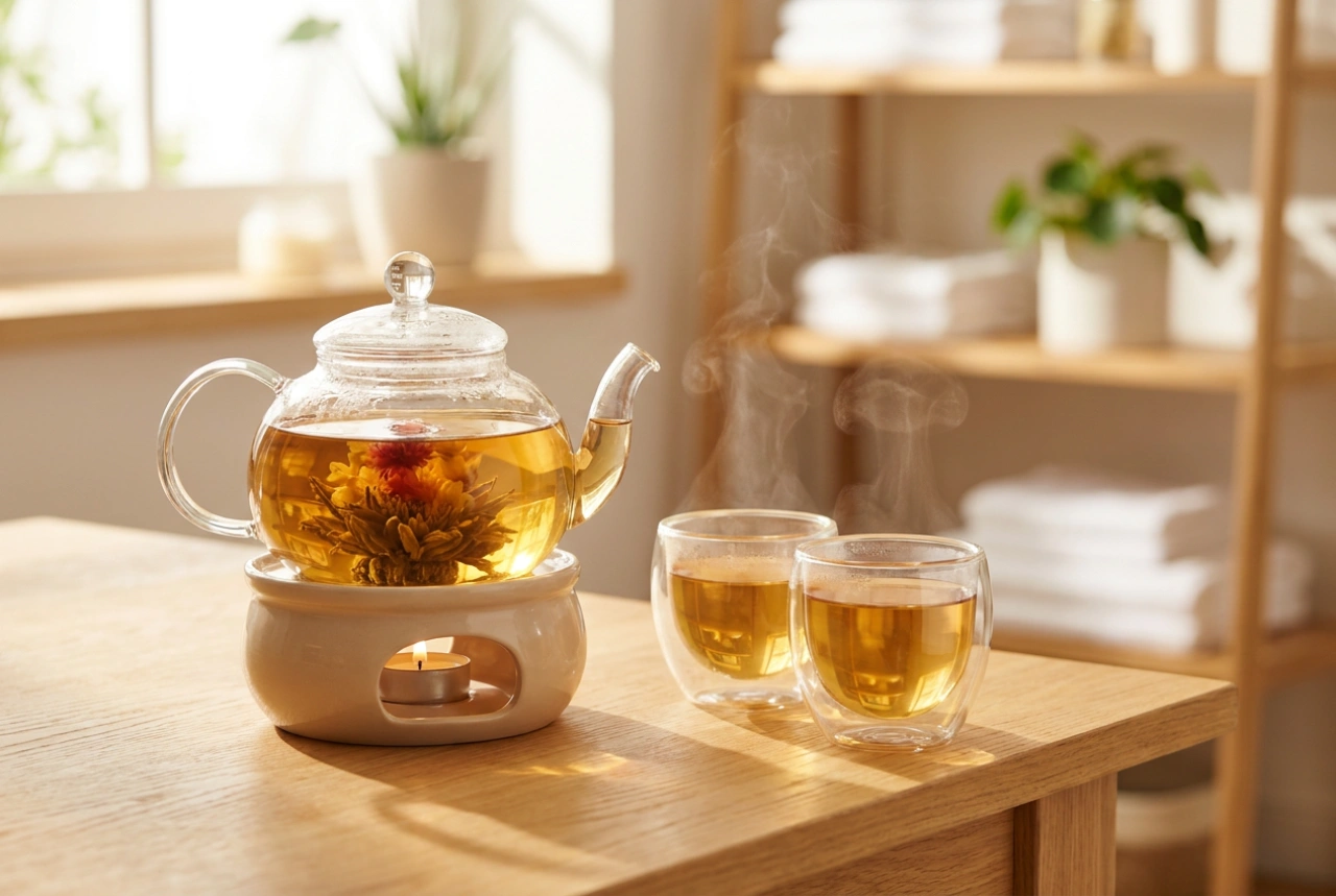 Comment entretenir une théière en verre avec réchaud