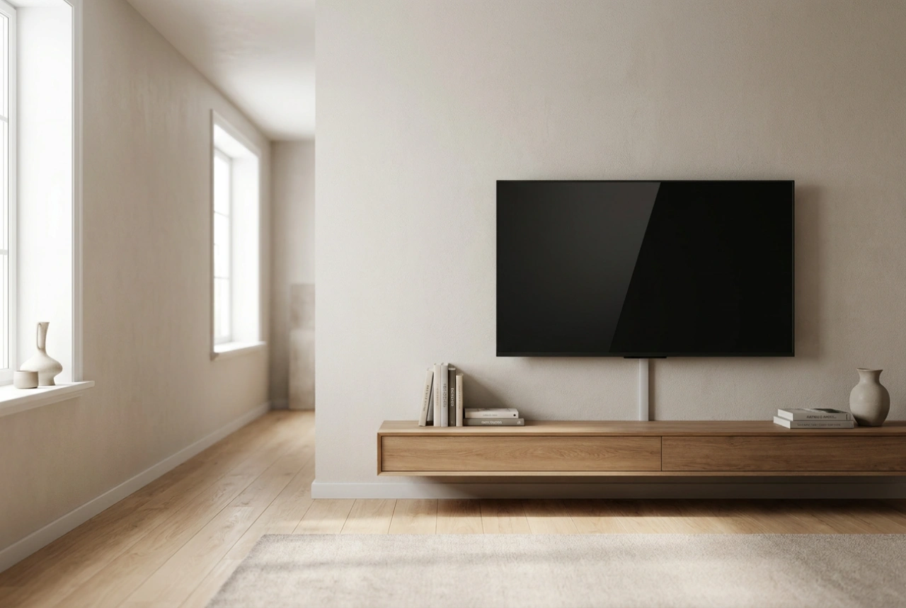 Comment installer un petit téléviseur au mur dans un espace restreint