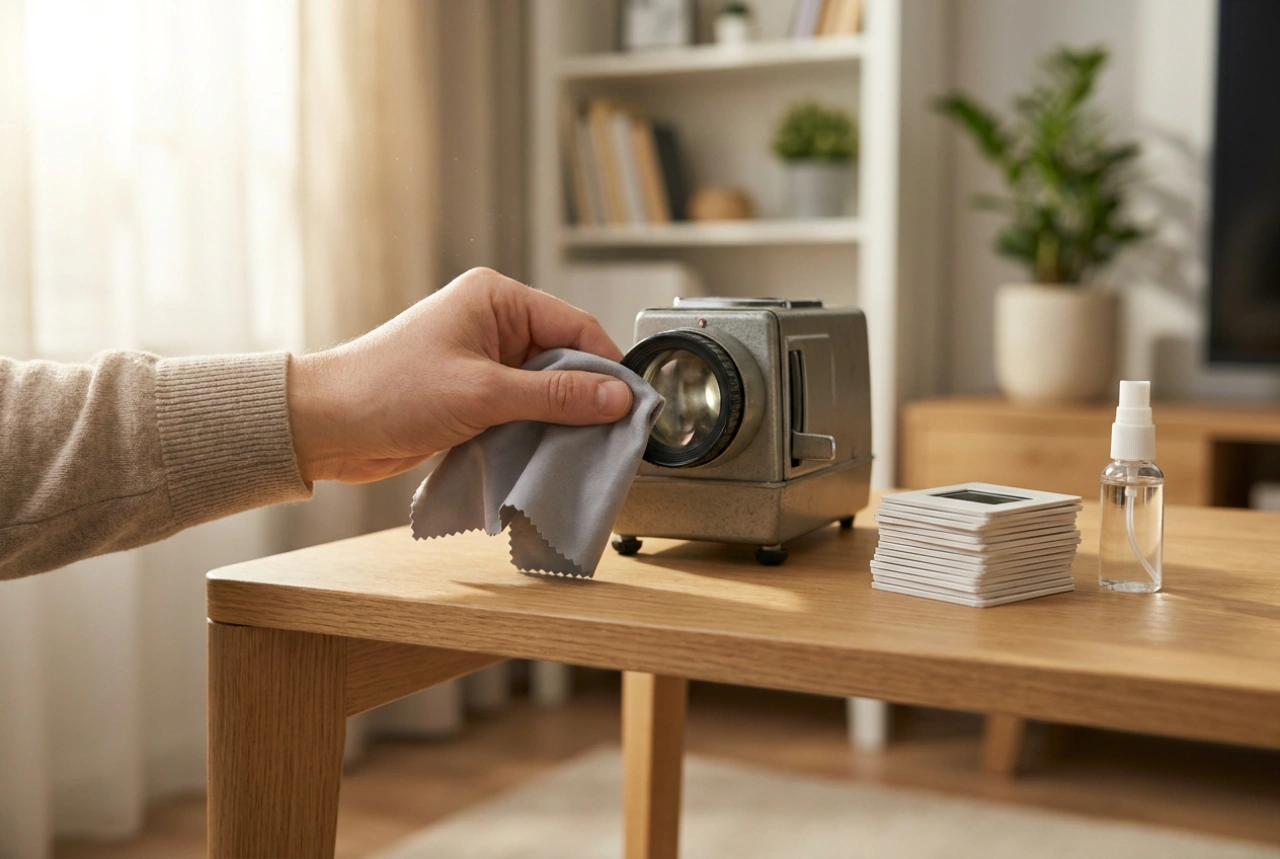 Comment nettoyer et régler un projecteur de diapositives sous cadres