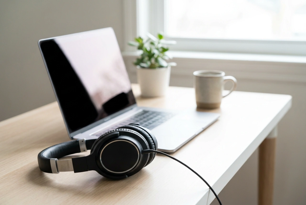 Préparer son casque circum-aural avec micro pour le télétravail