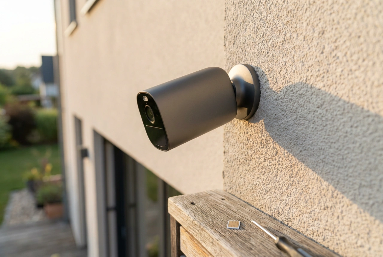 Comment configurer et installer une caméra de surveillance extérieure à carte SIM