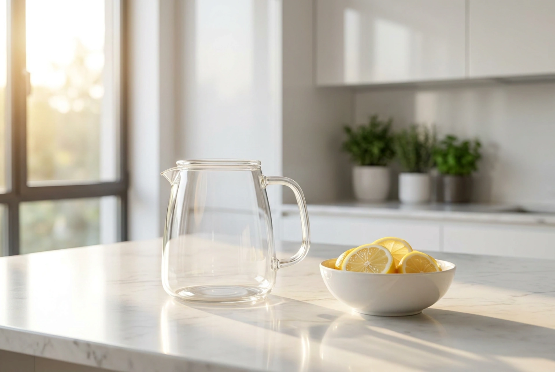 Détartrage d'une bouilloire en verre avec réglage de température