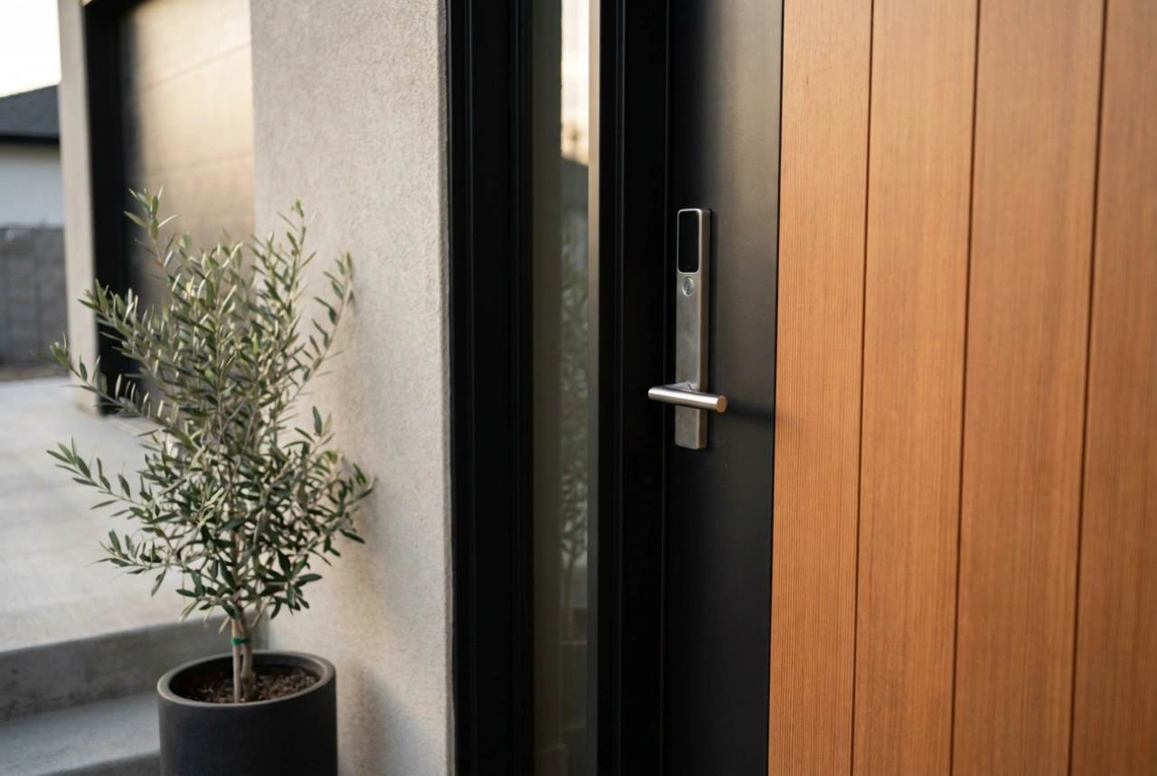 Où installer une caméra à côté de la porte d'entrée