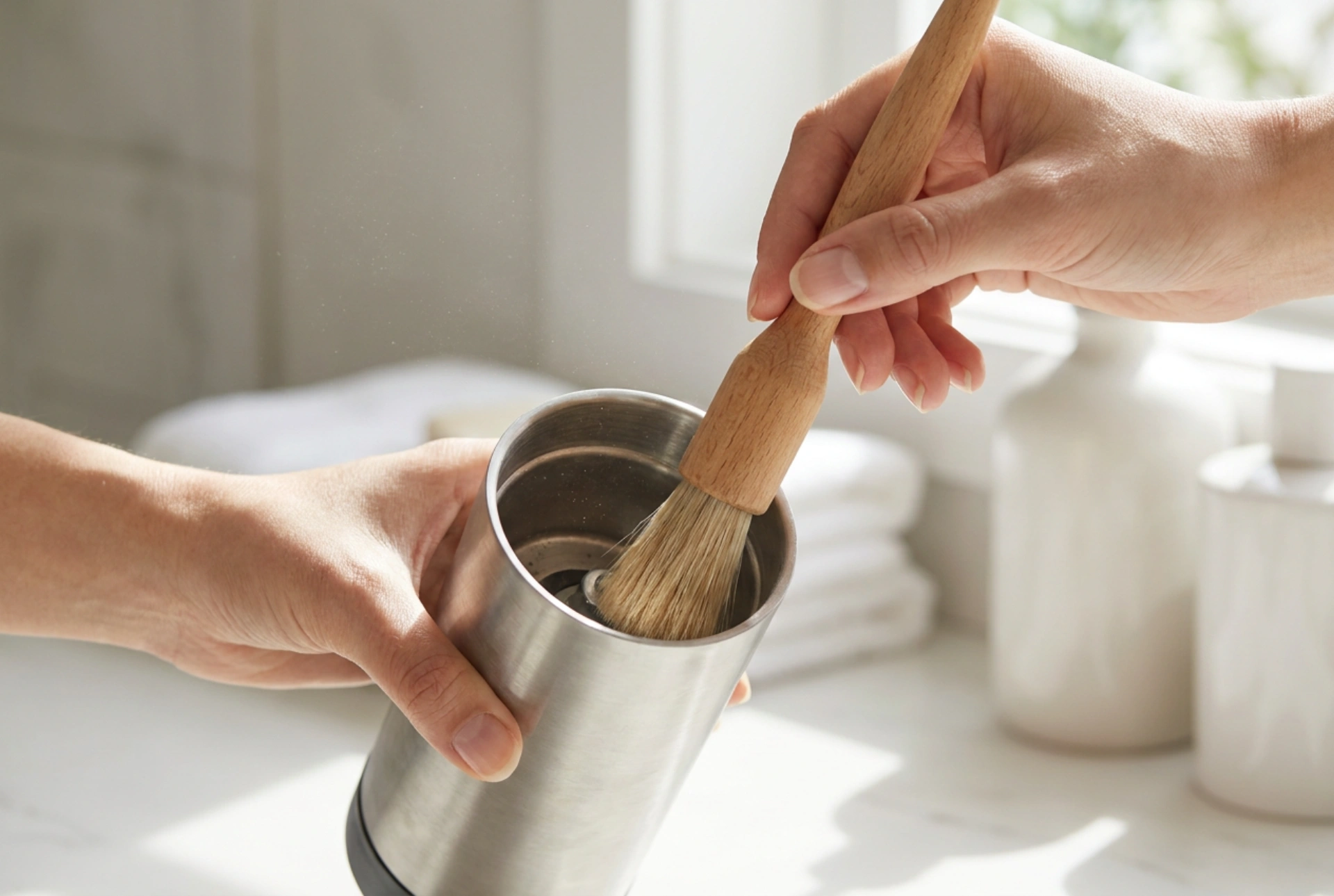 Comment éliminer la poussière de café d'un moulin sans démonter le mécanisme