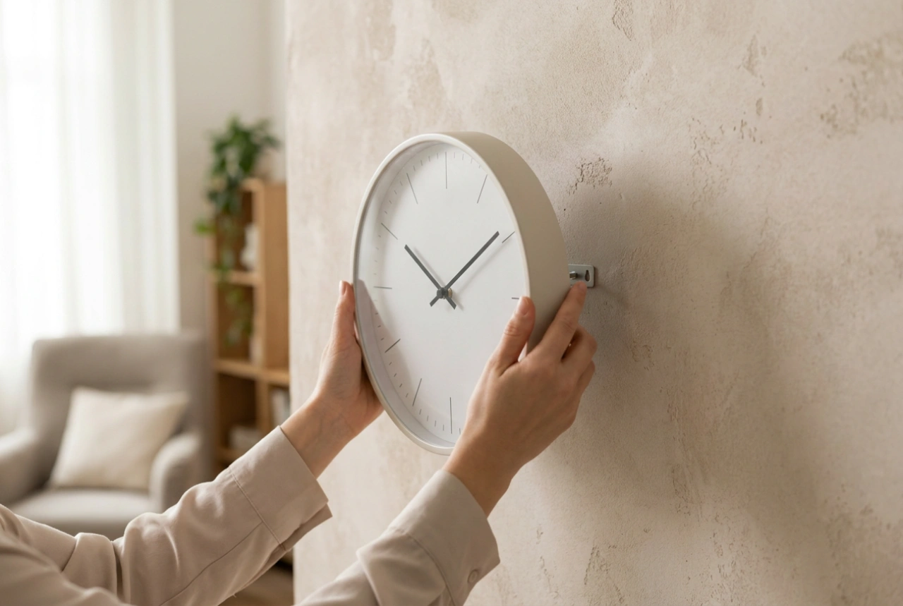 Comment installer une horloge murale moderne dans le salon sans chaos