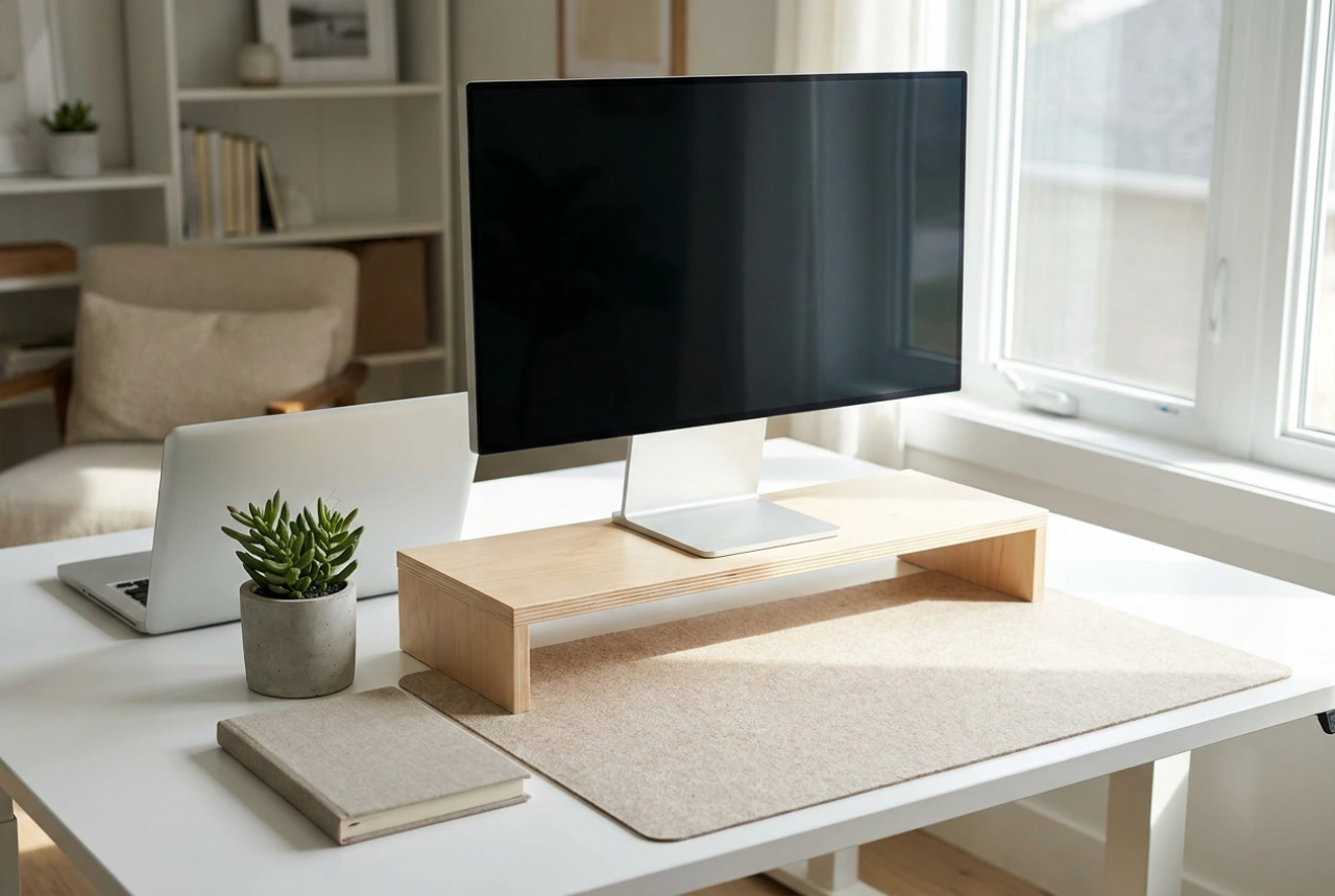 Comment positionner un support d'écran pour organiser son bureau