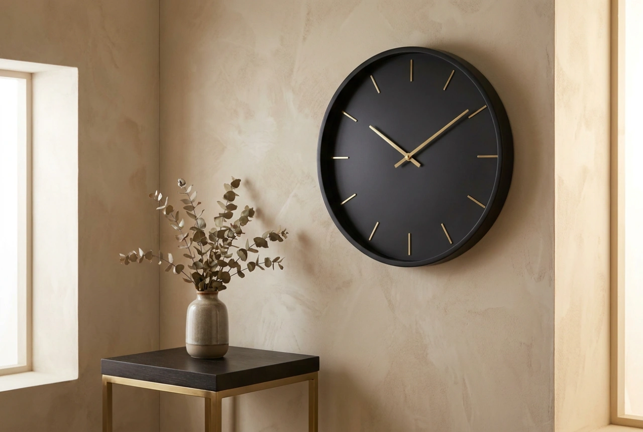 Comment associer une horloge murale noir et or à votre décoration intérieure