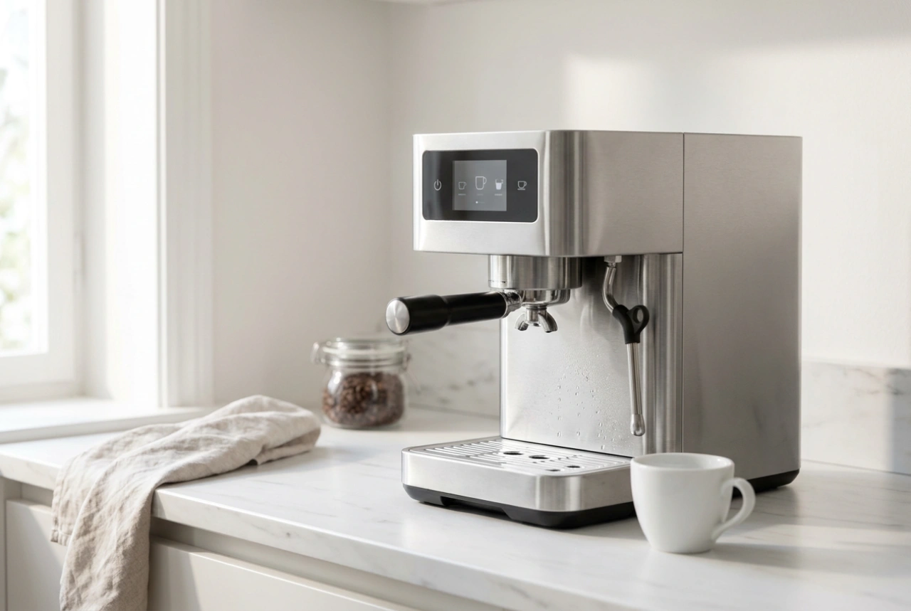 Comment rincer la buse et le tuyau à lait d'une machine à café après un cappuccino