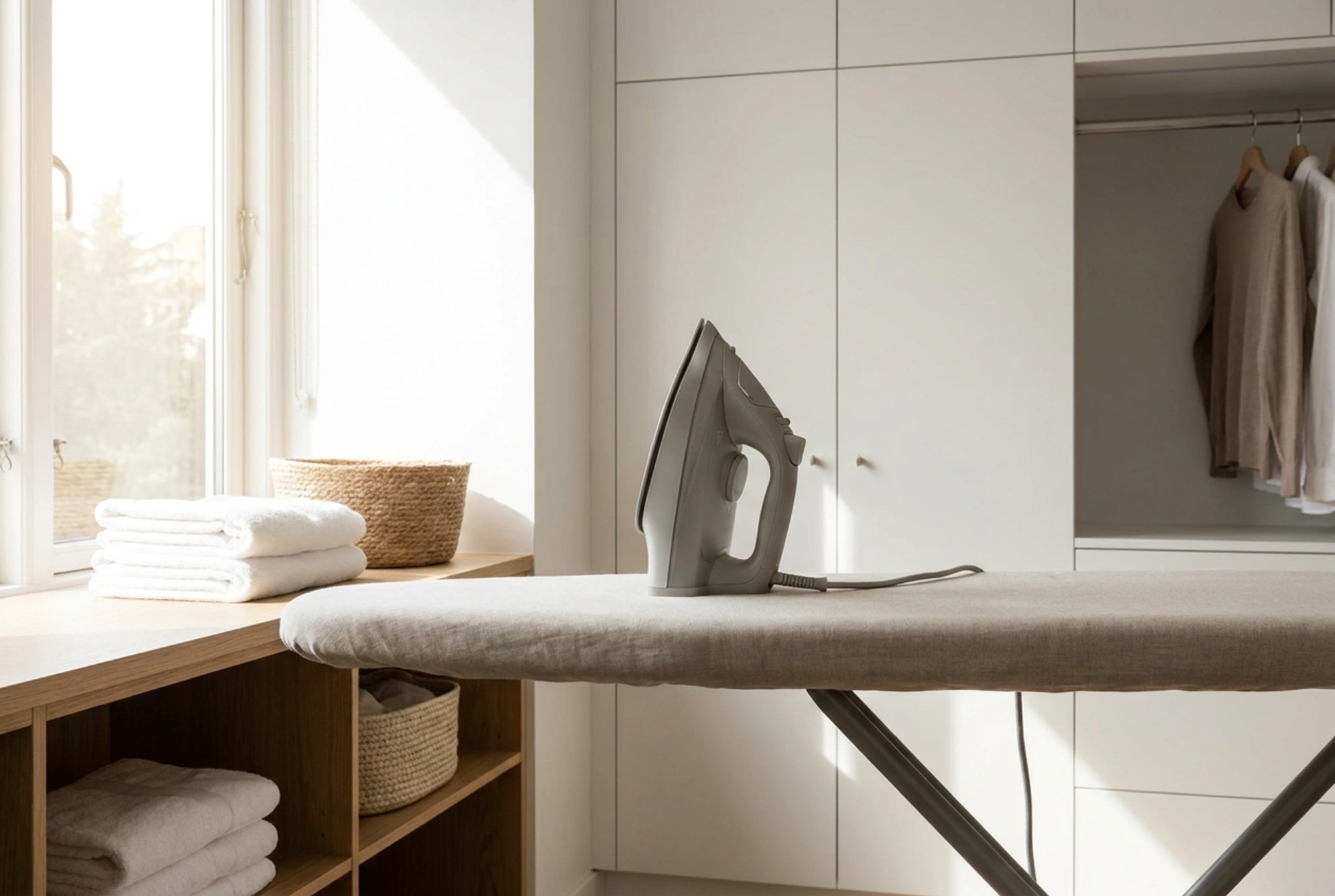 La hauteur idéale de la table à repasser selon votre taille