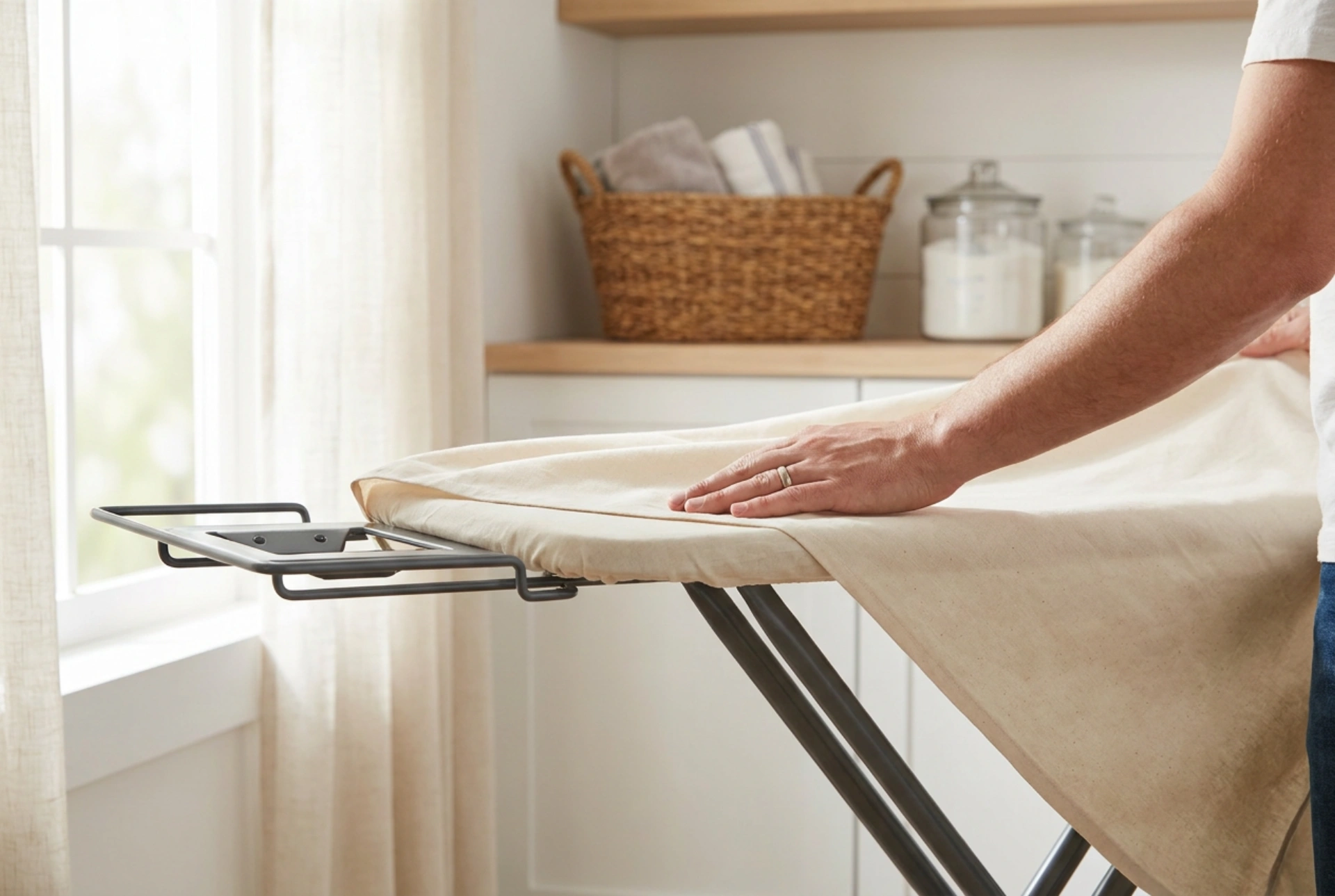 Comment tendre correctement une housse de table à repasser