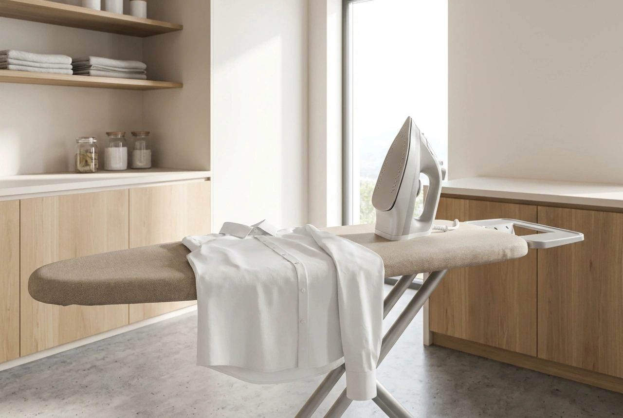 Grande planche à repasser : techniques pour draps, chemises et rideaux