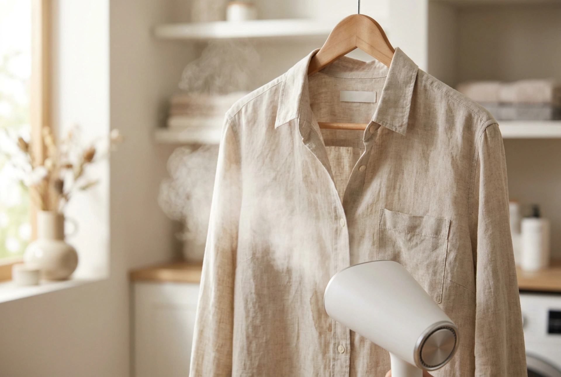 Comment défroisser efficacement ses vêtements à la vapeur sans écraser les fibres